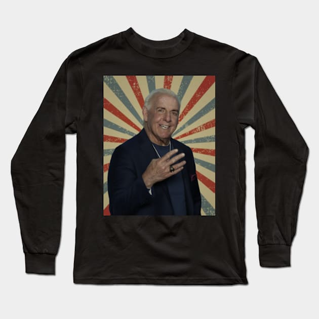 Ric Flair Long Sleeve T-Shirt by LivingCapital 